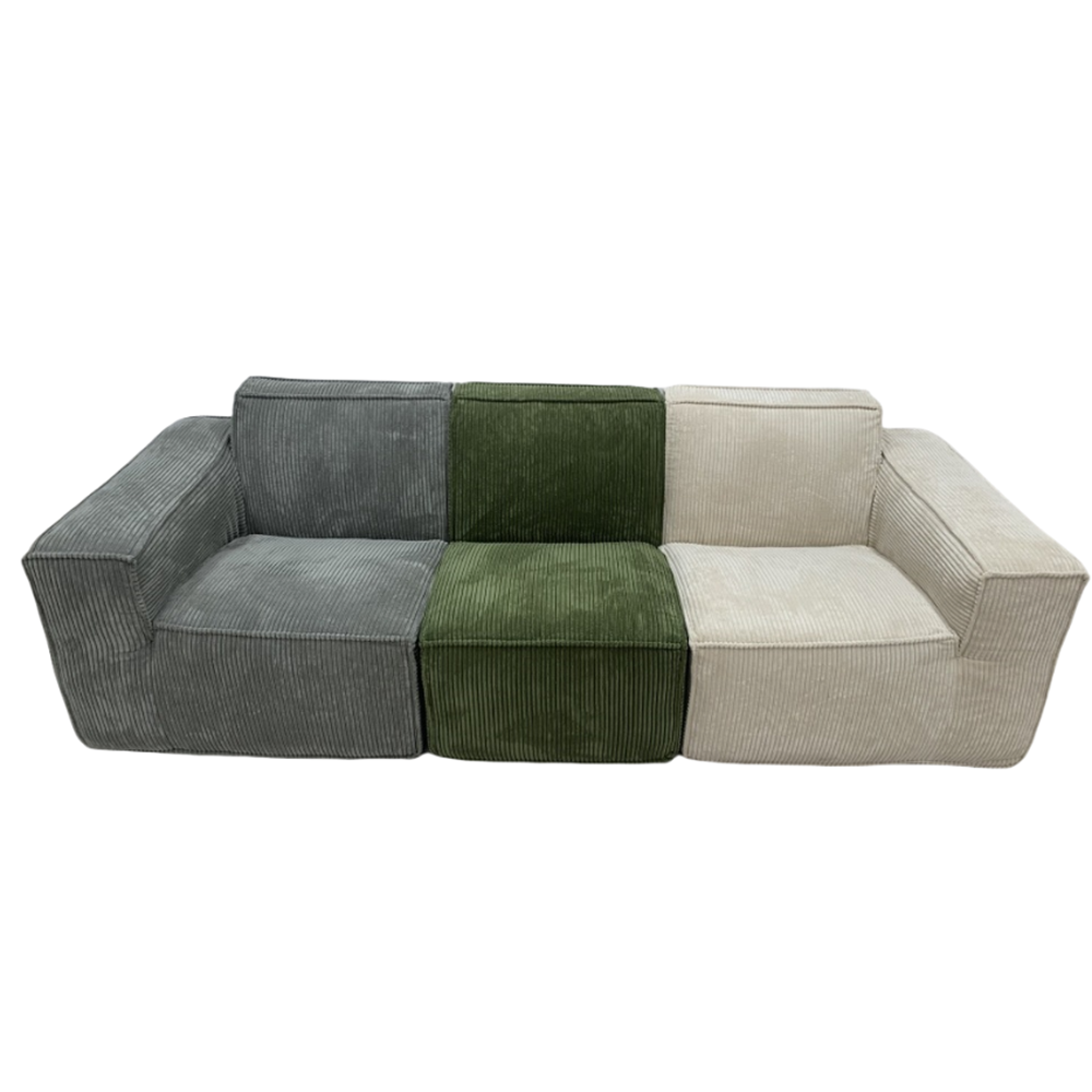 Modern casual three-seater reclining living room anti-wrinkle fabric vacuum compression sofa