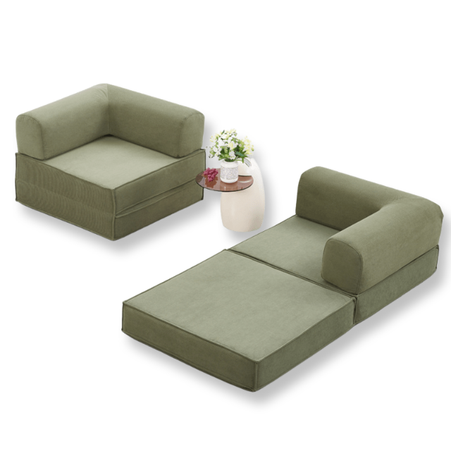 Modular folding dual purpose sofa bed