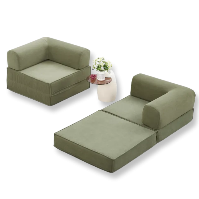 Modular folding dual purpose sofa bed